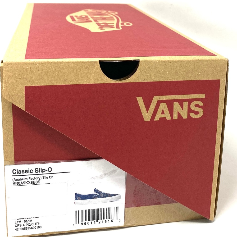 VANS Classic Slip On 98DX Low Canvas Blue Sneakers Skate Women’s VN0A5KX8B0S - Picture 9 of 10